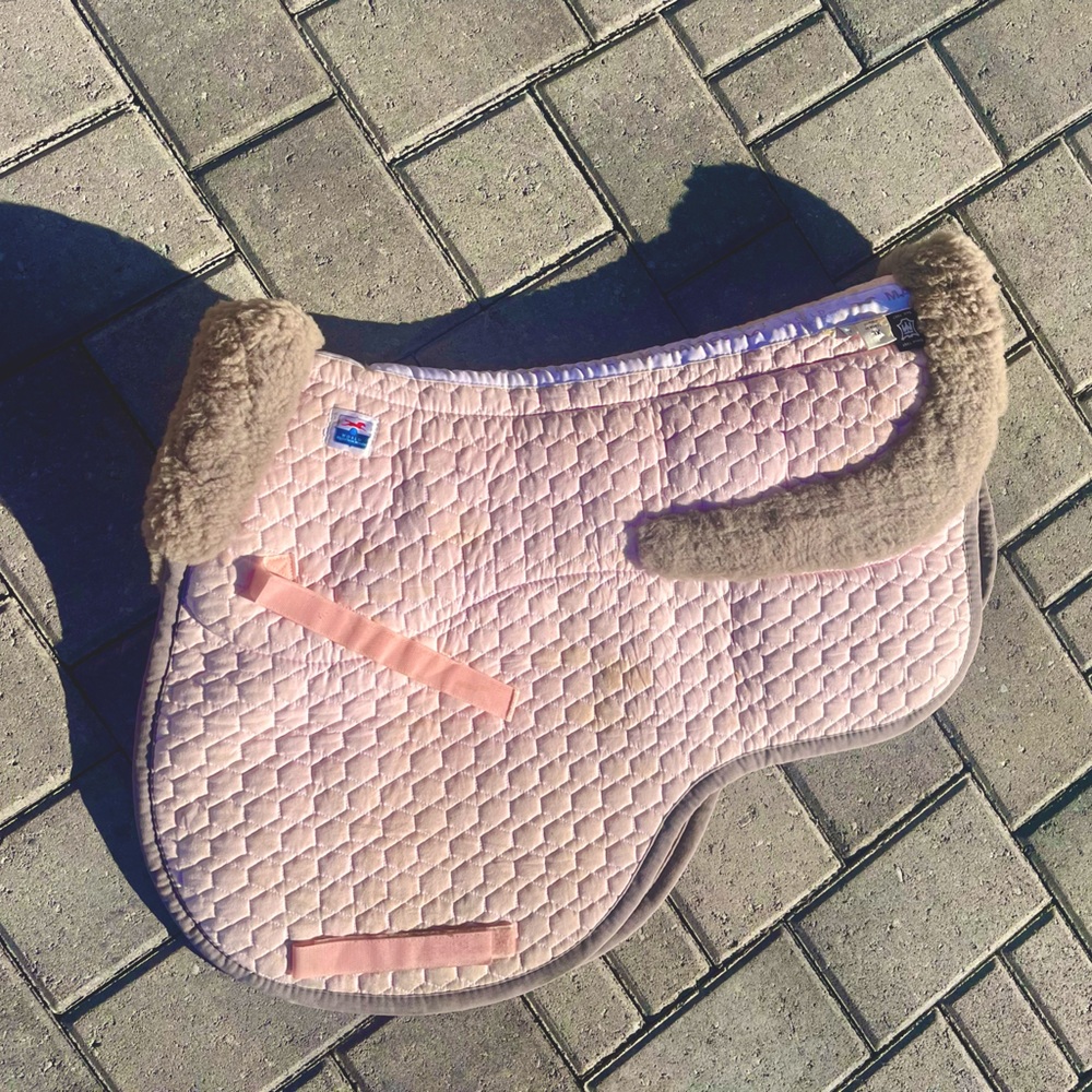 Pink and Grey Golf EuroFit Pad with Bare Flaps and Rear Trim